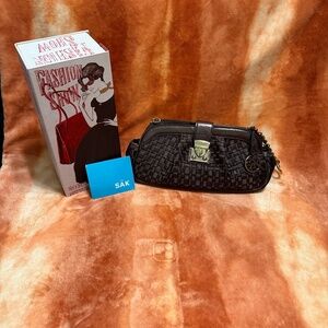 The SAK Purse Brown Ribbon Weave Shoulder Bag/Clutch